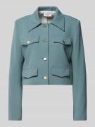 Be Pure Dutch Blazer mit Umlegekragen in Petrol, Größe L