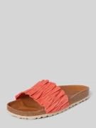 Verbenas Slides mit breiter Schaftbrücke Modell 'RISHA' in Orange, Grö...