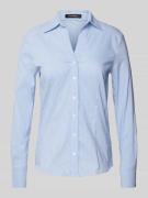 More & More Bluse mit Streifenmuster in Hellblau, Größe 34