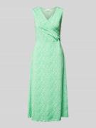 Milano Italy Midikleid mit Allover-Muster in Apfel, Größe M