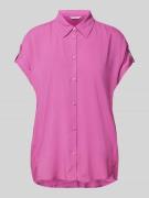 Tom Tailor Blusenshirt mit Kappärmeln in Pink, Größe 38