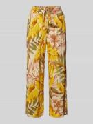 Soyaconcept Flared Stoffhose mit Allover-Muster Modell 'Elyse' in DUNK...