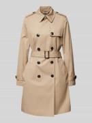 Tommy Hilfiger Slim Fit Trenchcoat mit Taillengürtel in Beige, Größe 3...