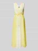comma Midikleid in Wickel-Optik in GELB, Größe 38