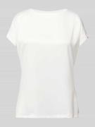 Christian Berg Woman T-Shirt aus Satin in Offwhite, Größe 42