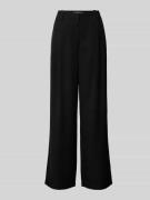 Marc O'Polo Wide Leg Bundfaltenhose mit Gürtelschlaufen in Black, Größ...