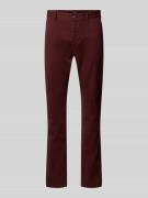BOSS Orange Stoffhose mit Eingrifftaschen in Bordeaux, Größe 30/32