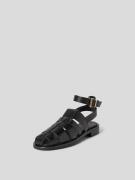 ALOHAS Sandalen aus echtem Leder in Black, Größe 41