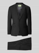 Cinque Slim Fit Anzug mit Brustleistentasche Modell 'soda' in Black, G...