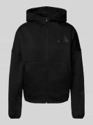 ADIDAS SPORTSWEAR Sweatjacke mit Logo-Print in Black, Größe XS