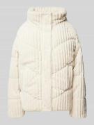 Vila Steppjacke mit Stehkragen Modell 'FLAIRY' in Ecru, Größe 36