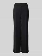 Marc Cain Straight Leg Stoffhose mit elastischem Bund in Black, Größe ...