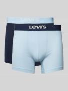 Levi's® Trunks mit elastischem Logo-Bund im 2er-Pack in Hellblau, Größ...