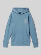 Billabong Hoodie mit Label-Motiv-Print Modell 'COMPASS' in Rauchblau, ...