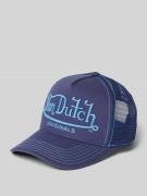 Von Dutch Trucker Cap mit Label-Stitching Modell 'RIVERSIDE' in Dunkel...