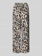 Vila Wide Leg Stoffhose mit elastischem Bund Modell 'JOSA' in Beige, G...