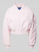 Hugo Blue Cropped Bomberjacke mit Reißverschluss Modell 'Foraia' in Ro...