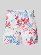 HUGO Relaxed Fit Badeshorts mit Label-Print Modell 'CALALA' in Black, ...