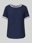 More & More T-Shirt mit Rundhalsausschnitt in Marine, Größe 34