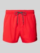 PUMA Regular Fit Badehose mit Logo-Print in Rot, Größe L