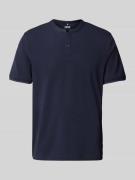 Cinque Slim Fit Poloshirt mit Rundhalsausschnitt Modell 'LANO' in Mari...