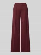 ICHI Wide Leg Stoffhose mit elastischem Bund Modell 'KATE' in Bordeaux...