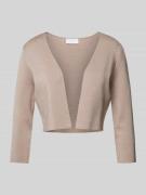 Jake*s Cocktail Bolero mit 3/4-Arm in Taupe, Größe 32