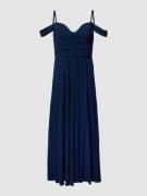 My Mascara Curves PLUS SIZE Abendkleid mit Raffungen in Marine, Größe ...