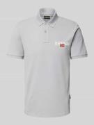 Napapijri Slim Fit Poloshirt mit Label-Print Modell 'AYLMER' in Stein,...