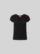 Diesel T-Shirt mit Label-Detail in Black, Größe L