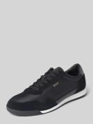 BOSS Sneaker mit Label-Details Modell 'Titanium' in Black, Größe 40