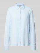 Tommy Hilfiger Regular Fit Bluse mit Logo-Applikation in Hellblau, Grö...