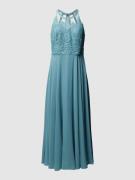 My Mascara Curves PLUS SIZE Abendkleid mit Ziersteinbesatz in Aqua, Gr...