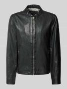 Gipsy Jacke in Leder-Optik Modell 'Nelsan' in Black, Größe L