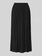 Marc Cain Midirock mit Plisseefalten in Black, Größe 40