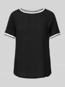 More & More T-Shirt mit Rundhalsausschnitt in Black, Größe 34