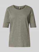 Soyaconcept T-Shirt aus reiner Baumwolle Modell 'Babette' in Khaki, Gr...