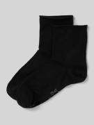 Christian Berg Woman Socken mit Label-Print in Black, Größe 35-38