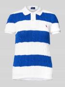 Polo Ralph Lauren Slim Fit Poloshirt in Strick-Optik in Royal, Größe X...