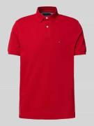 Tommy Hilfiger Regular Fit Poloshirt aus Baumwoll-Mix in Rot, Größe M