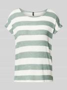 Vero Moda Relaxed Fit T-Shirt aus Viskose-Mix Modell 'WIDE STRIPE' in ...