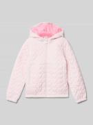 s.Oliver RED LABEL Regular Fit Steppjacke mit Herz-Steppung in Rosa, G...