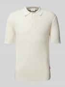 JOOP! Jeans Slim Fit Poloshirt mit Polokragen in Offwhite, Größe L