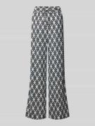 ROSNER Wide Leg Leinenhose mit elastischem Bund Modell 'Mara' in Black...
