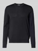 MAERZ Muenchen Strickpullover aus Schurwolle mit Rundhalsausschnitt in...