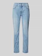 MAC Regular Fit Jeans mit verdecktem Zip-Fly Modell 'Sue' in Hellblau,...