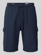 s.Oliver RED LABEL Regular Fit Sweatshorts mit Cargotaschen in Marine,...