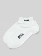 BOSS Sneaker-Socken mit Label-Detail im 2er-Pack in Weiss, Größe 35-38