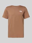 The North Face T-Shirt mit Label-Print Modell 'Simple Dome' in Hellbra...