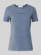 Armedangels T-Shirt mit Label-Print Modell 'EBAANORA' in Lavender, Grö...